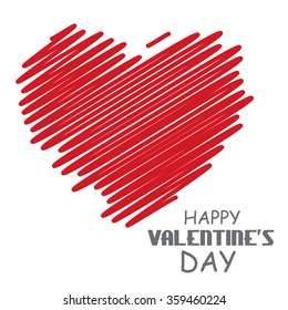 Vector illustration of a beautiful background for Happy Valentines Day .