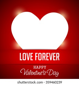 Vector illustration of a beautiful background for Happy Valentines Day .