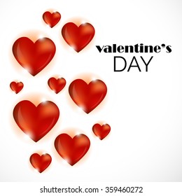 Vector illustration of a beautiful background for Happy Valentines Day .