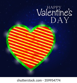 Vector illustration of a beautiful background for Happy Valentines Day .