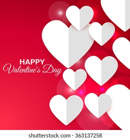 Vector illustration of a beautiful background for Happy Valentines Day .