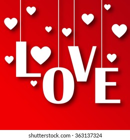 Vector illustration of a beautiful background for Happy Valentines Day .