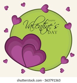 Vector illustration of a beautiful background for Happy Valentines Day.
