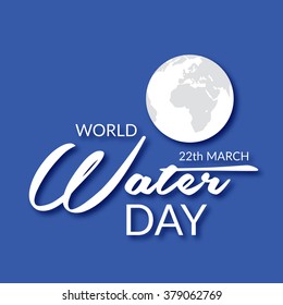 Vector illustration of a beautiful background for World Water Day.