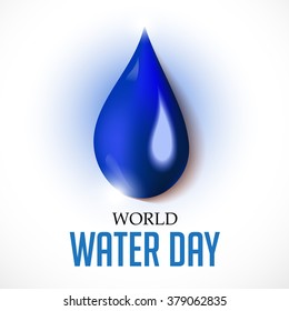 Vector illustration of a beautiful background for World Water Day.