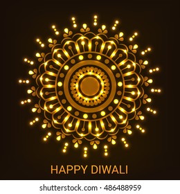 Vector illustration of a Beautiful Banner for Diwali.