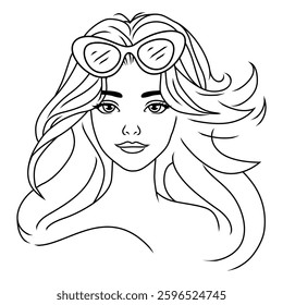 vector illustration of beautiful barbie doll icon 0012