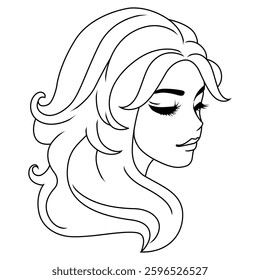 vector illustration of beautiful barbie doll icon 0026