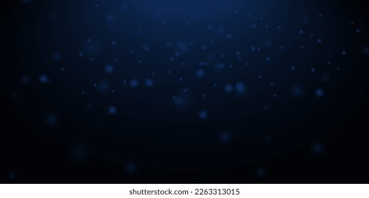 Vector illustration beautiful blue light in the dark space background