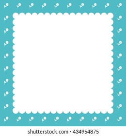 Vector illustration of a beautiful border with flowers for wedding invitations and birthday cards