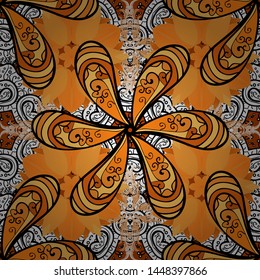 Vector illustration. Beautiful bright rough cloth, canvas. Pattern, seamless, floral border. Curls, shiny tracery weave. Garland of flowers. Vintage old background.