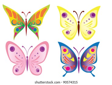 Vector Illustration of beautiful butterfly