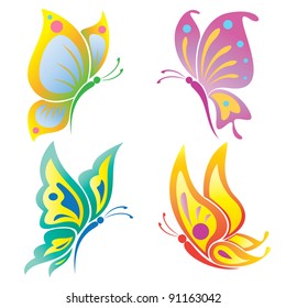 Vector Illustration of beautiful butterfly