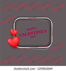 Vector illustration of beautiful card designs for February 14 on Valentine's Day