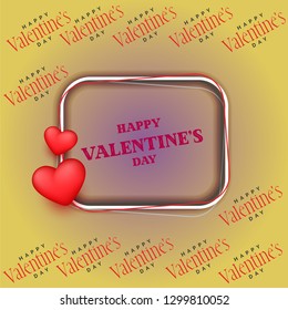Vector illustration of beautiful card designs for February 14 on Valentine's Day
