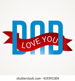 Vector illustration of a beautiful card of father's day.