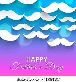 Vector illustration of a beautiful card of father's day.