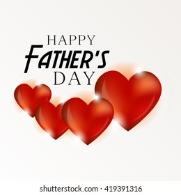 Vector illustration of a beautiful card of father's day.