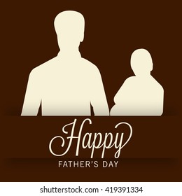 Vector illustration of a beautiful card of father's day.