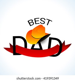 Vector illustration of a beautiful card of father's day.