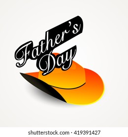 Vector illustration of a beautiful card of father's day.
