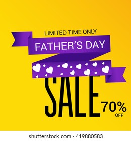 Vector illustration of a beautiful card of father's day.