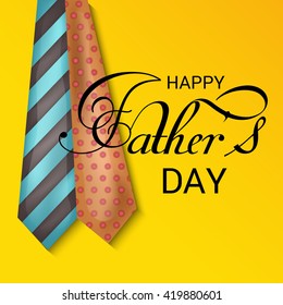 Vector illustration of a beautiful card of father's day.