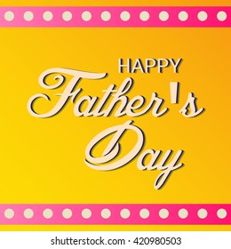 Vector illustration of a beautiful card of father's day.