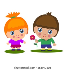 Vector illustration beautiful card for friendship day with holding promise hand. vector illustration