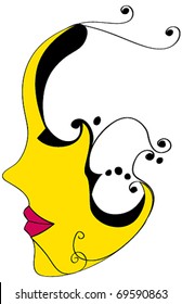 Vector illustration of beautiful carnival mask