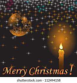 Vector illustration of beautiful Christmas background