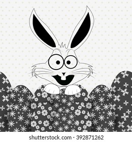 Vector illustration of beautiful colorful Easter egg for Easter greeting card with beautiful Easter element.