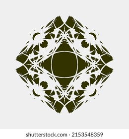 Vektorgrafik schöner kombinierter Mandala-Ornamente für Vorführungen oder Stoffmotive