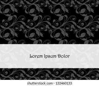 Vector illustration of beautiful dark vintage