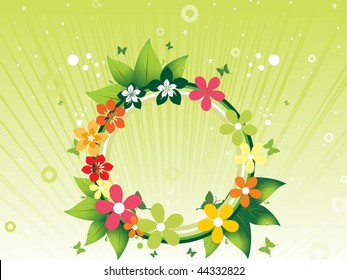 vector illustration of beautiful element with background