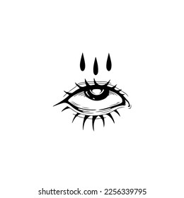  ilustración vectorial del concepto de ojos hermosos