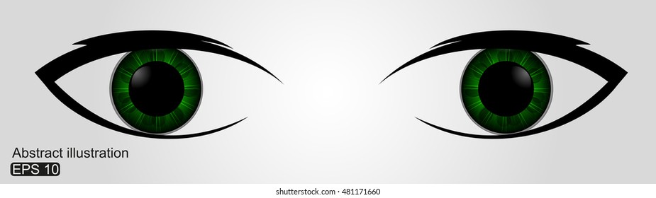 Vector illustration beautiful female eye