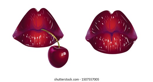 Fruit Lips High Res Stock Images Shutterstock Salad ingredients include red apples, pears, kiwi fruit, pomegranate seeds, dried cranberries. https www shutterstock com image vector vector illustration beautiful female lips drawing 1507557005