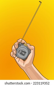 Vector illustration - Beautiful finger outline version. Created with adobe illustrator. finger, measuring background
