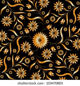 Vector illustration of beautiful floral background