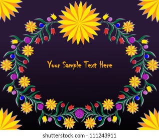 Vector illustration of beautiful floral background