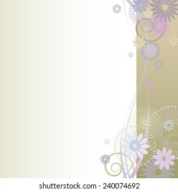 Vector illustration of a beautiful floral  background 