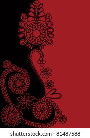 Vector illustration of beautiful floral background