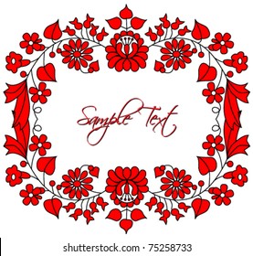 Vector illustration of beautiful floral banner