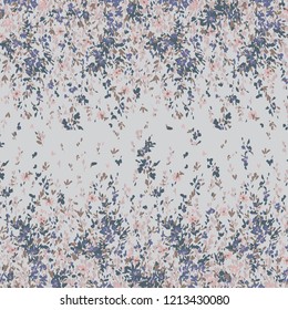 Vector illustration of a beautiful floral bouquet.  watercolor floral pattern, Ditsy floral background. Liberty style. fabric, covers, manufacturing, wallpapers, print, gift wrap.
