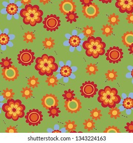 Vector illustration of a beautiful floral bouquet.  Fashionable pattern 