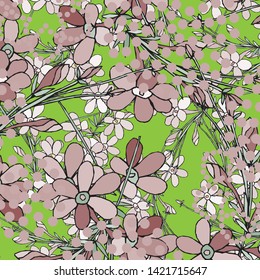 Vector illustration of a beautiful floral bouquet.  watercolor floral pattern