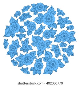 Vector illustration of a beautiful floral bouquet with spring flowers for invitations and birthday cards