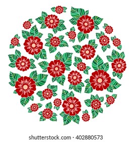 Vector illustration of a beautiful floral bouquet with spring flowers for invitations and birthday cards