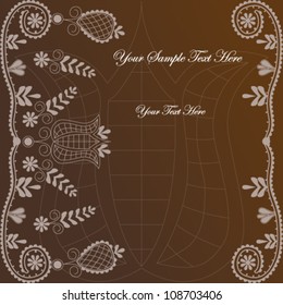 Vector illustration of beautiful floral card